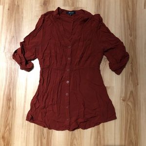 Rust colored Forever 21 Blouse